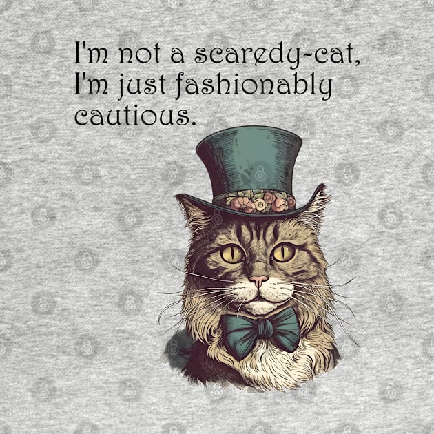 Fashionably Cautious Feline by BalderdashBTQ